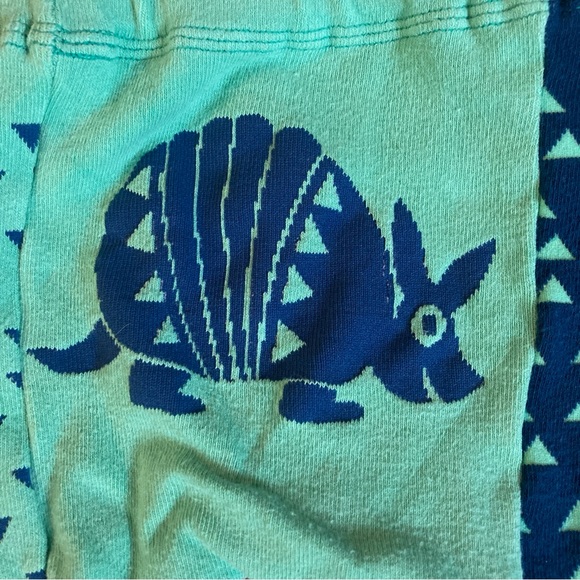 Doodle Pants Wacky Fun Triangle Armadillo Print Leggings Size Small 6-12 Months - Picture 3 of 6